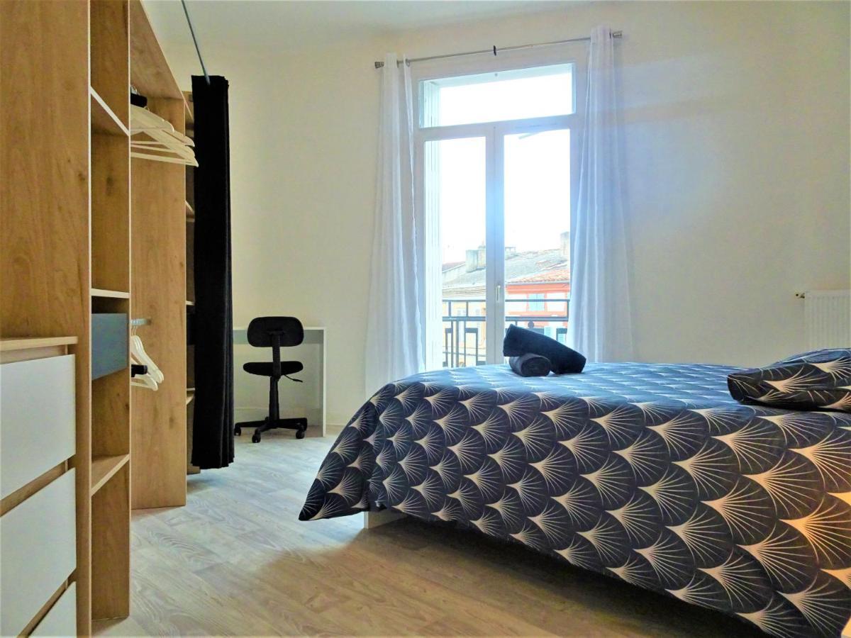 Chambre Privee Et Spacieuse Au Sein D'Un Logement Partage - Central, Quartier Villebourbon - 3 Chambres Doubles - 2 Balcons - Places De Stationnements Gratuites - 5 Min A Pied Gare Et Hypercentre Montauban Exterior foto